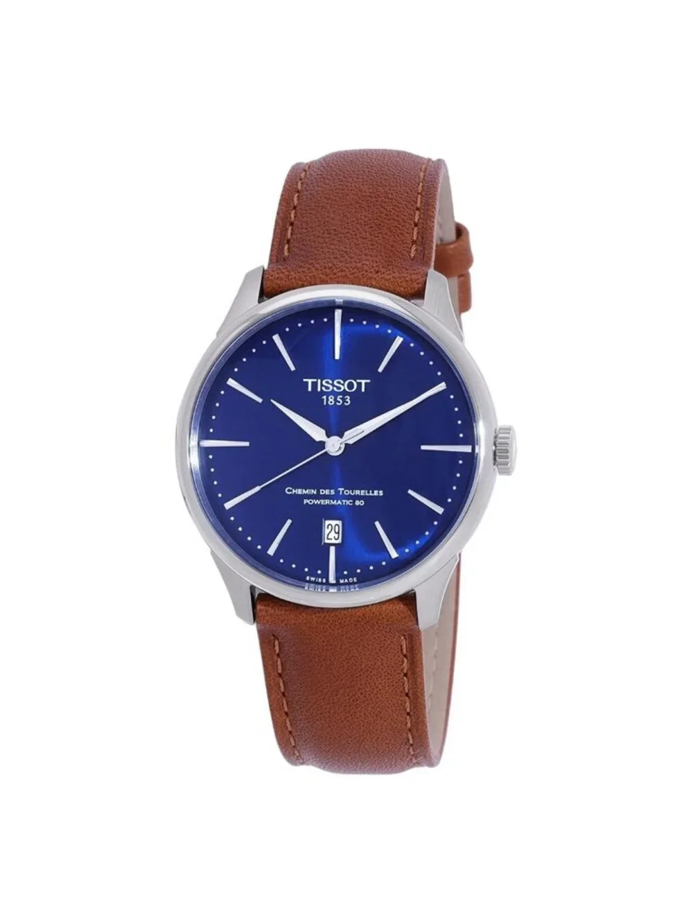 NWT Tissot Hemin Des Tourelles Automatic Blue Dial Men's Watch